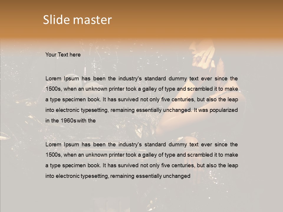 Model Sensual Advertising PowerPoint Template