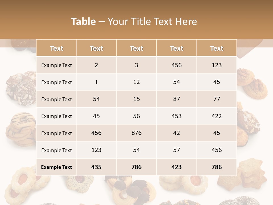 Biscuit Seasonal Variation PowerPoint Template