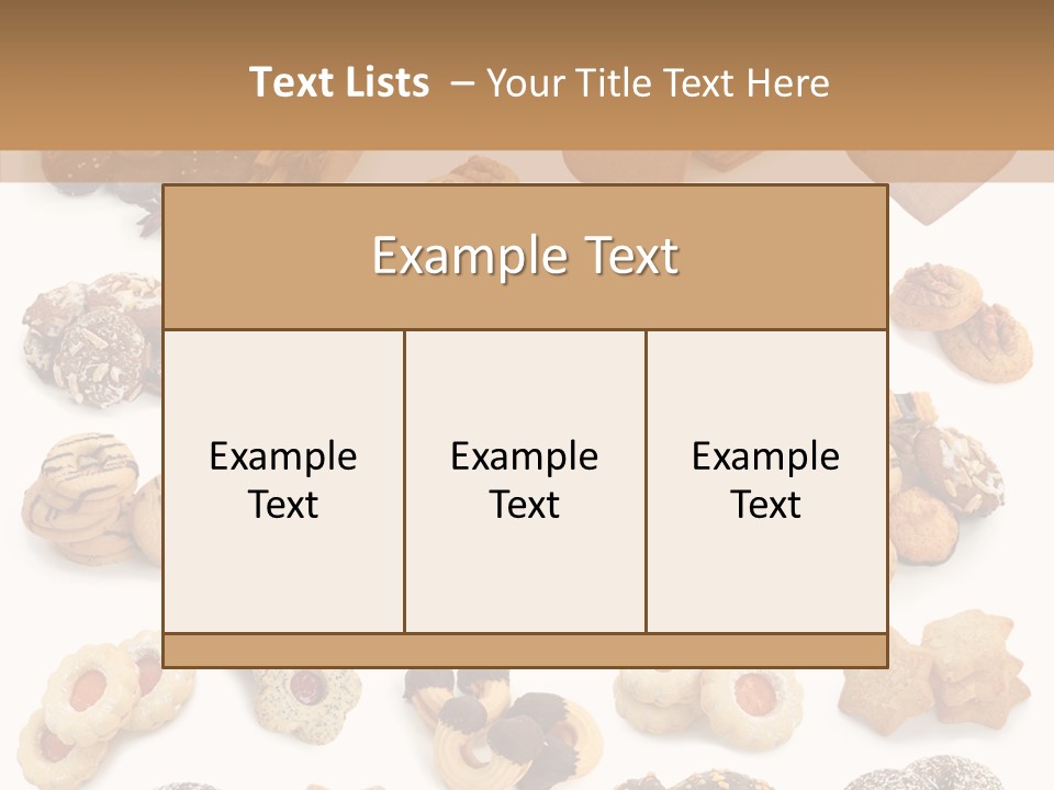 Biscuit Seasonal Variation PowerPoint Template