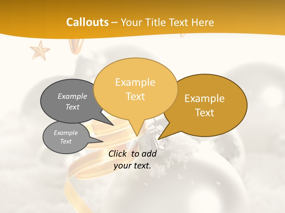 Christmas Celebration Fluffy PowerPoint Template