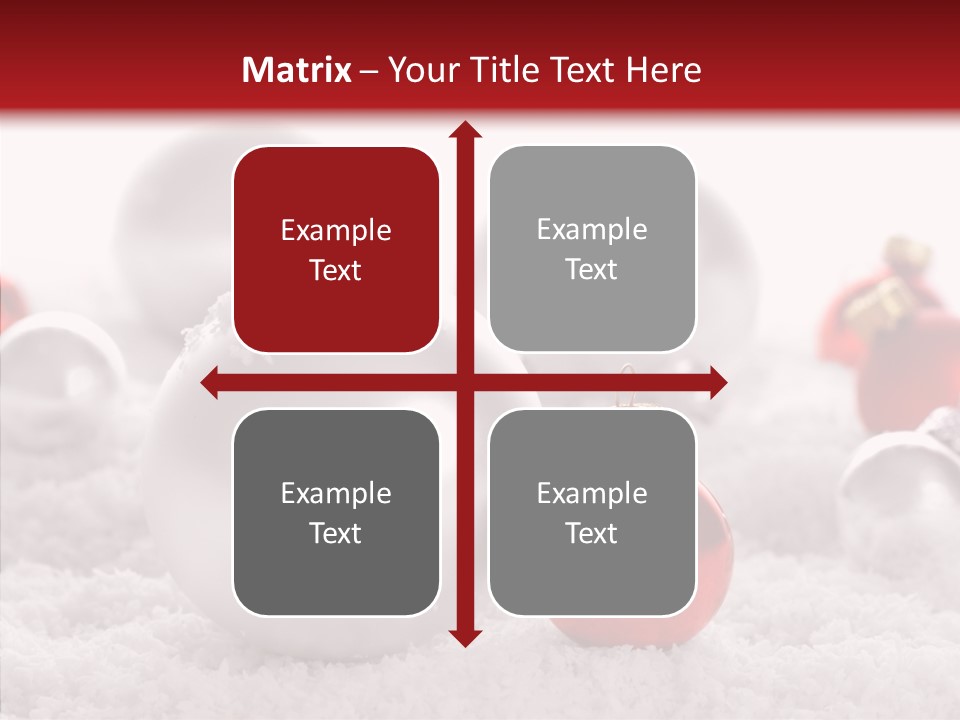 Isolated Snow Glass PowerPoint Template