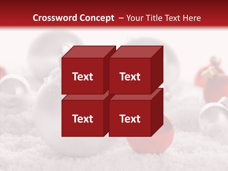 Isolated Snow Glass PowerPoint Template