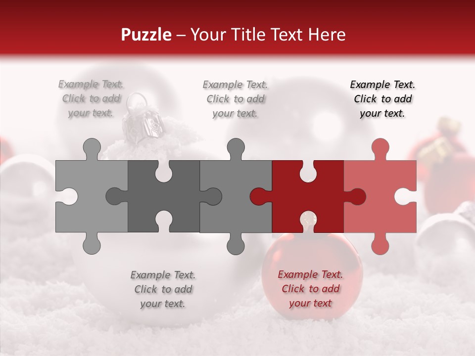 Isolated Snow Glass PowerPoint Template