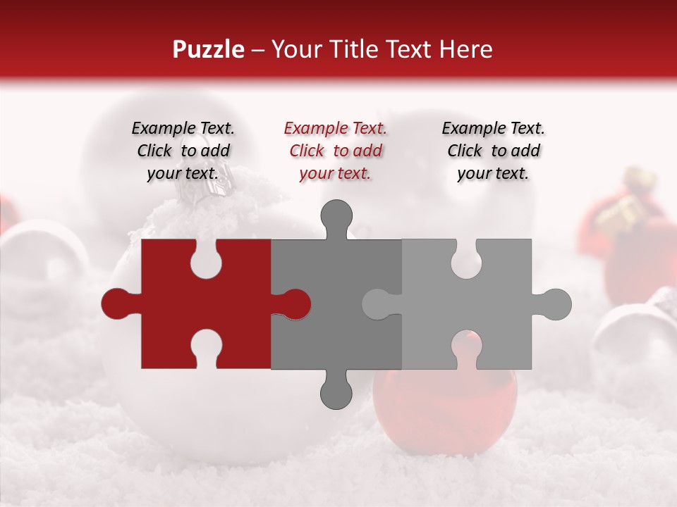 Isolated Snow Glass PowerPoint Template