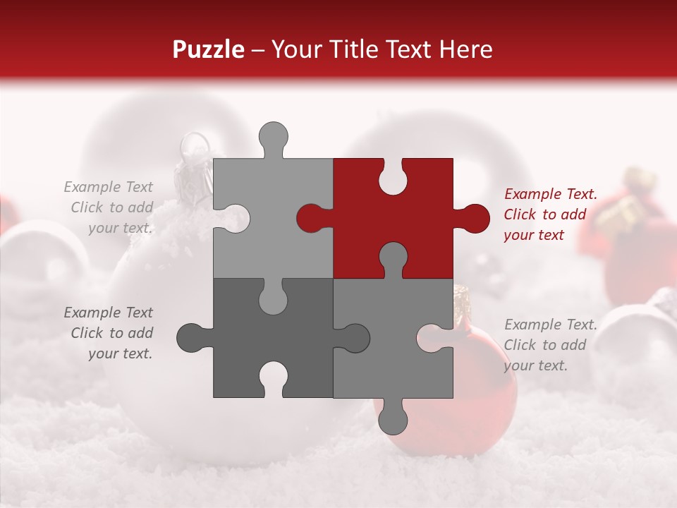 Isolated Snow Glass PowerPoint Template