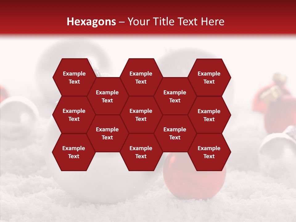 Isolated Snow Glass PowerPoint Template