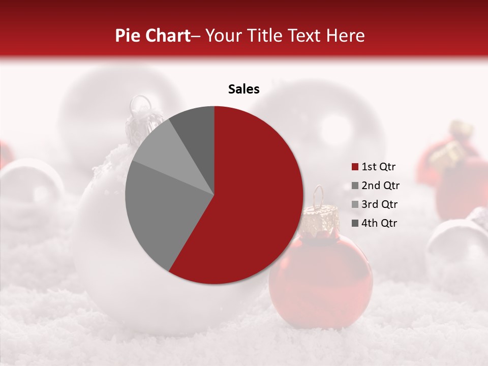 Isolated Snow Glass PowerPoint Template