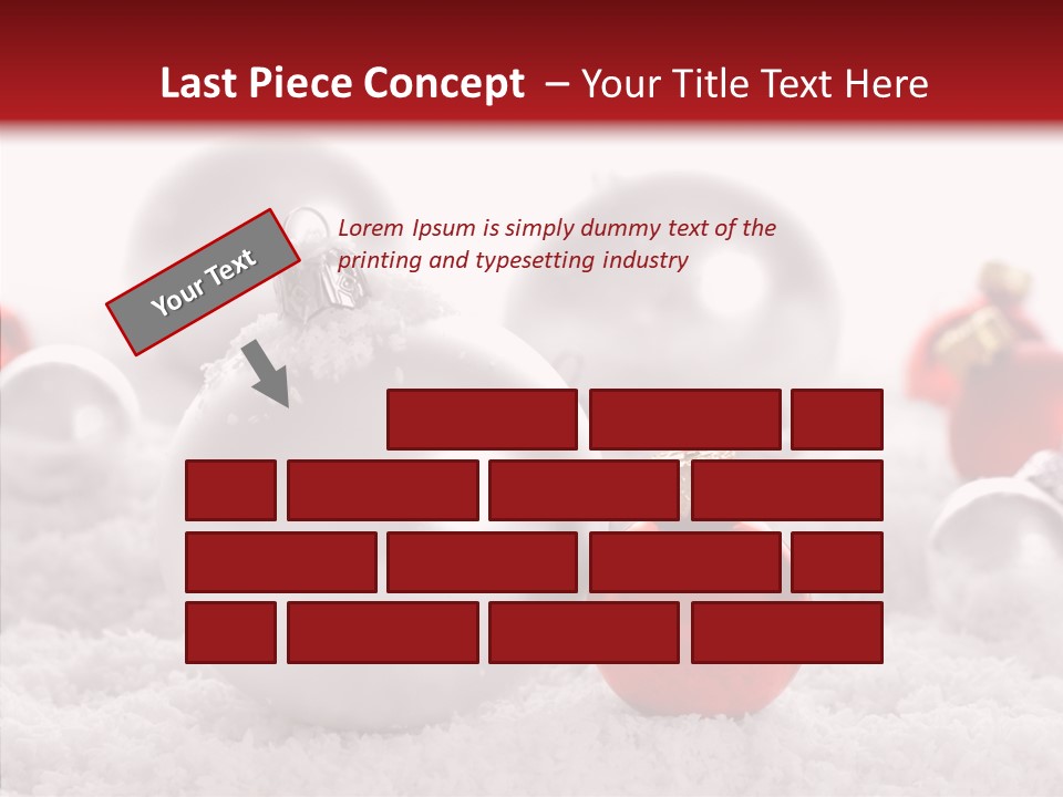 Isolated Snow Glass PowerPoint Template