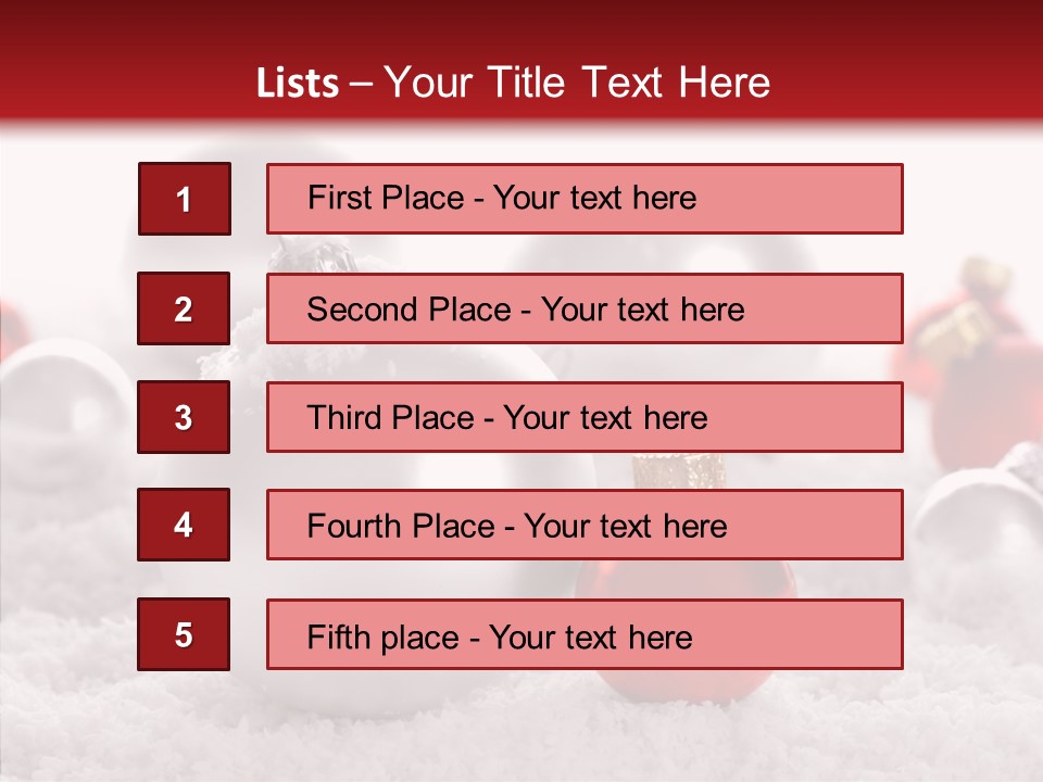 Isolated Snow Glass PowerPoint Template