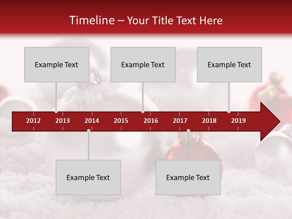 Isolated Snow Glass PowerPoint Template