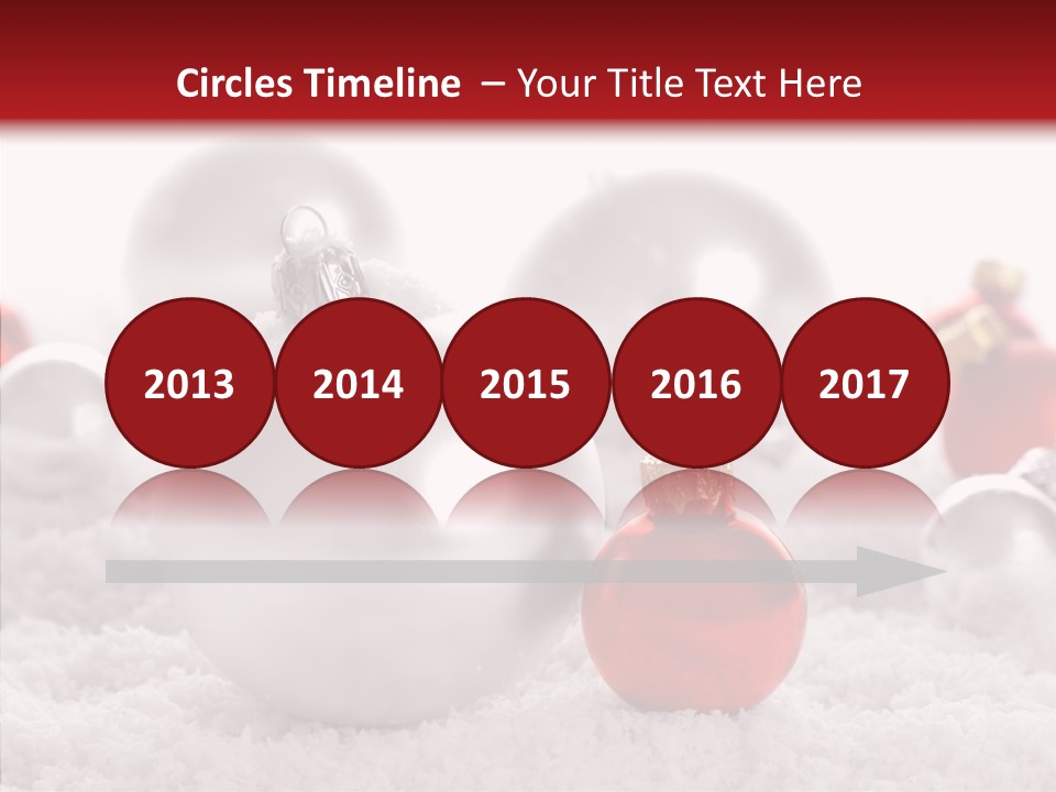 Isolated Snow Glass PowerPoint Template