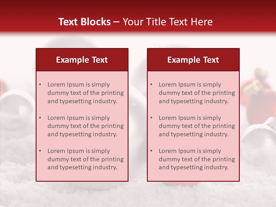 Isolated Snow Glass PowerPoint Template