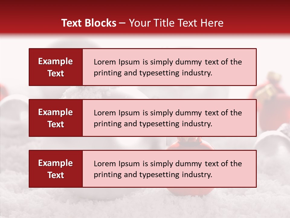 Isolated Snow Glass PowerPoint Template
