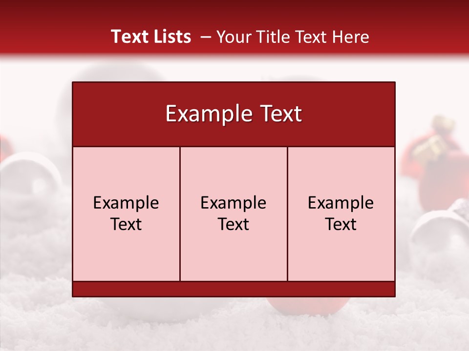 Isolated Snow Glass PowerPoint Template