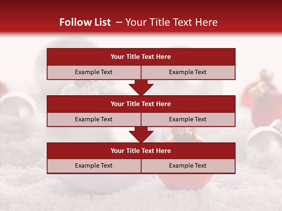 Isolated Snow Glass PowerPoint Template