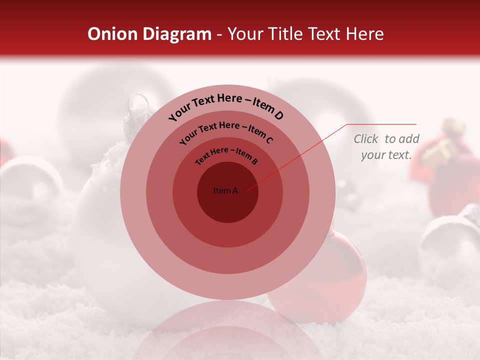 Isolated Snow Glass PowerPoint Template