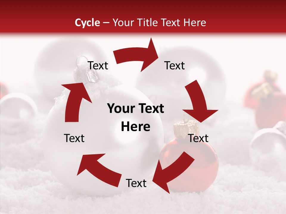 Isolated Snow Glass PowerPoint Template