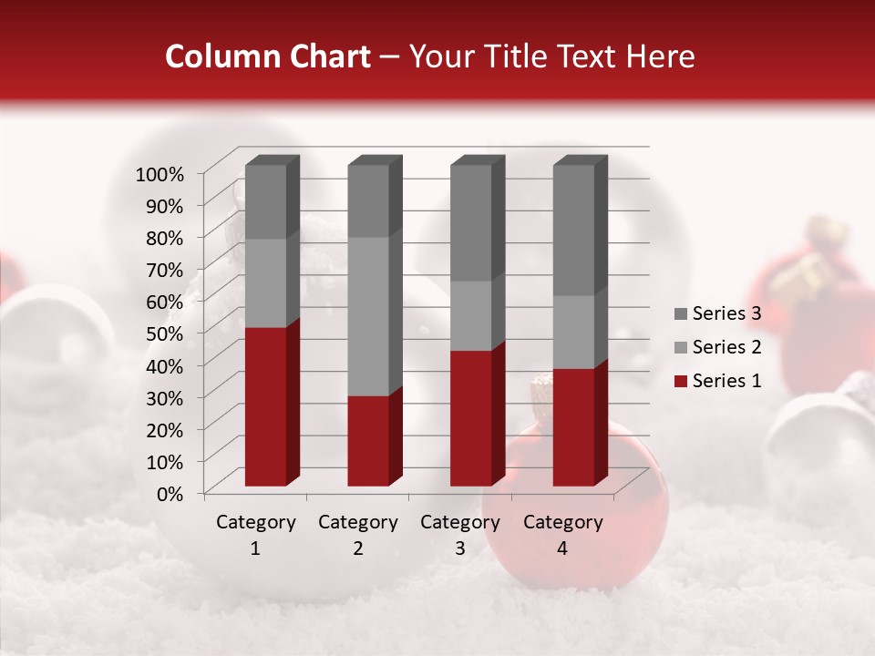 Isolated Snow Glass PowerPoint Template