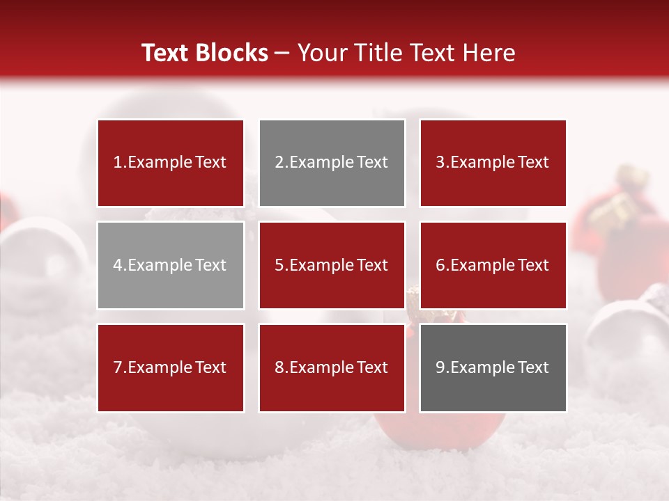 Isolated Snow Glass PowerPoint Template