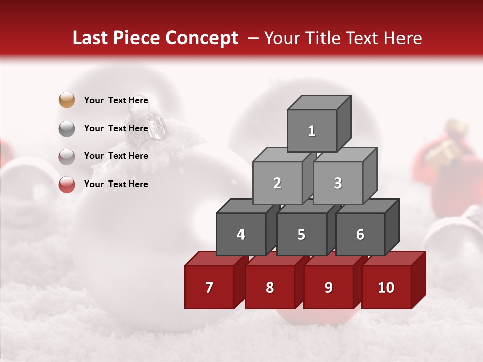 Isolated Snow Glass PowerPoint Template