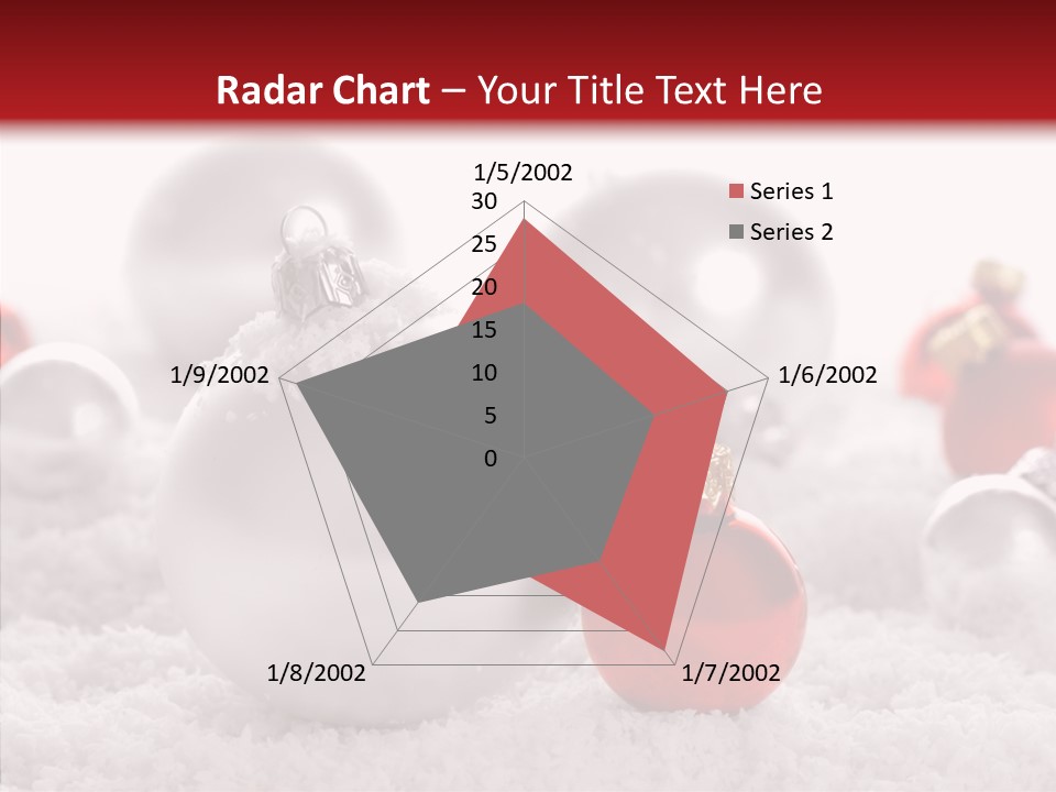 Isolated Snow Glass PowerPoint Template