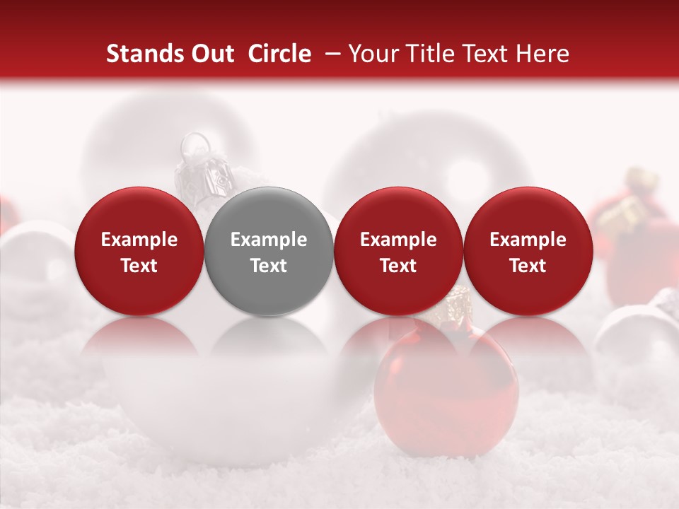 Isolated Snow Glass PowerPoint Template