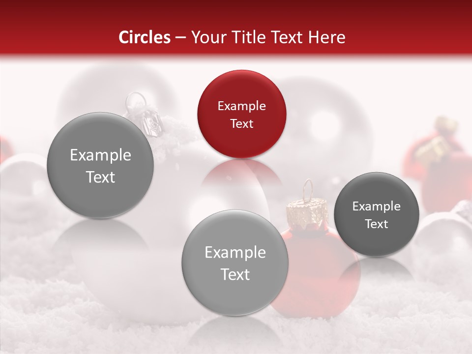 Isolated Snow Glass PowerPoint Template