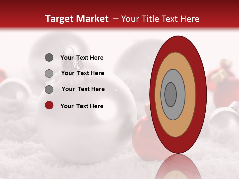 Isolated Snow Glass PowerPoint Template