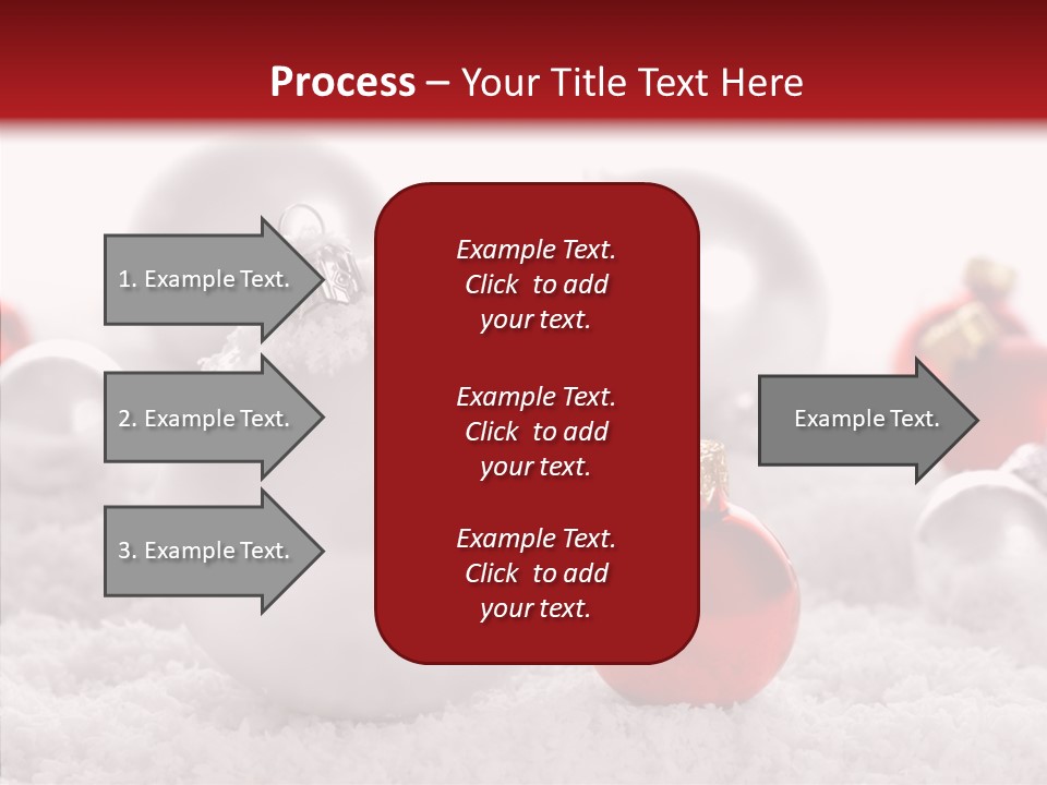 Isolated Snow Glass PowerPoint Template