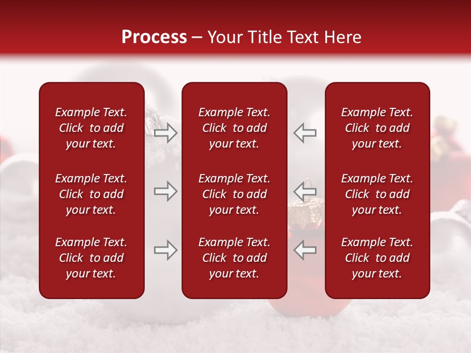 Isolated Snow Glass PowerPoint Template
