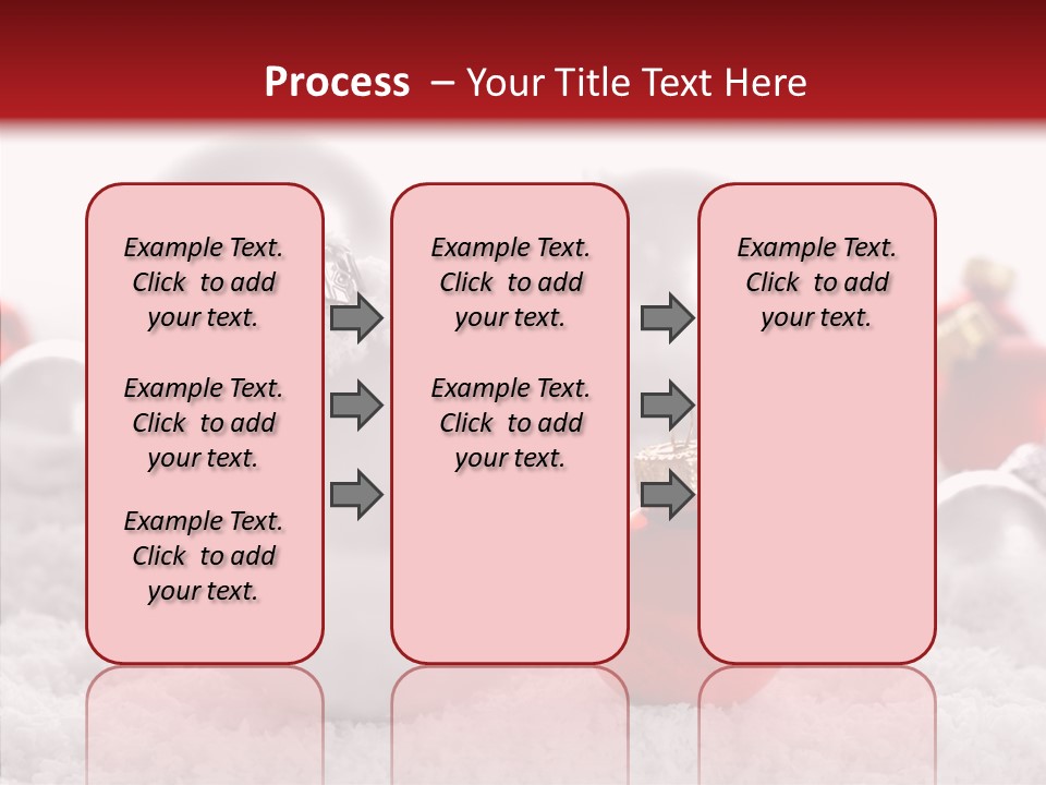 Isolated Snow Glass PowerPoint Template