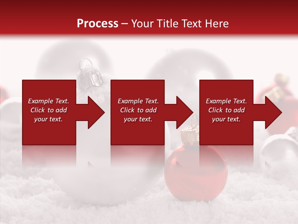 Isolated Snow Glass PowerPoint Template