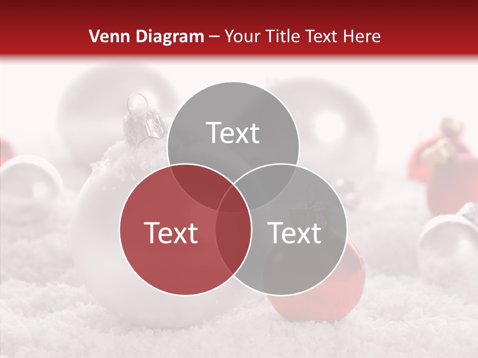 Isolated Snow Glass PowerPoint Template