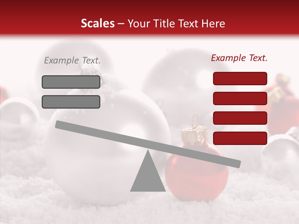 Isolated Snow Glass PowerPoint Template