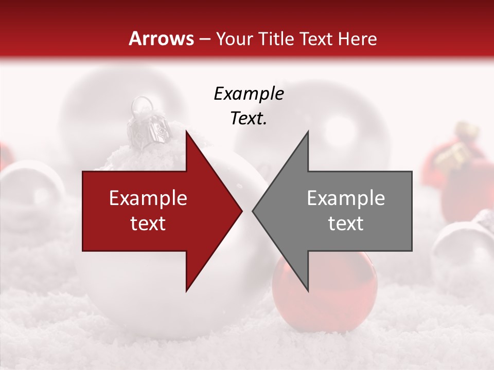 Isolated Snow Glass PowerPoint Template