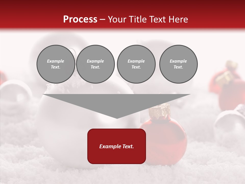 Isolated Snow Glass PowerPoint Template