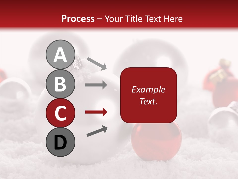 Isolated Snow Glass PowerPoint Template