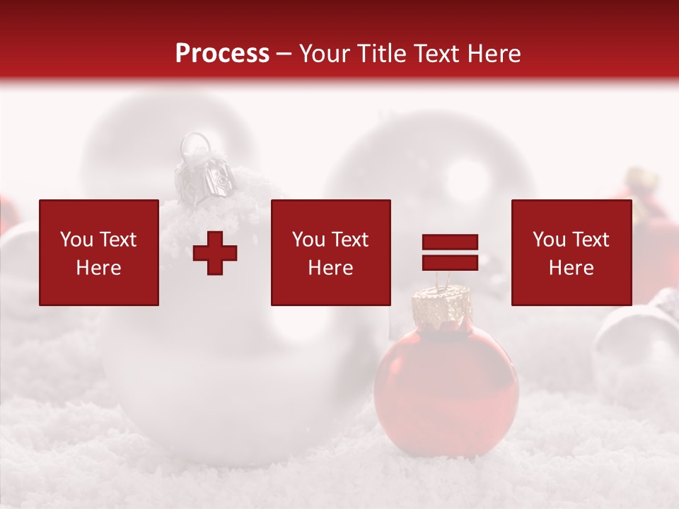 Isolated Snow Glass PowerPoint Template
