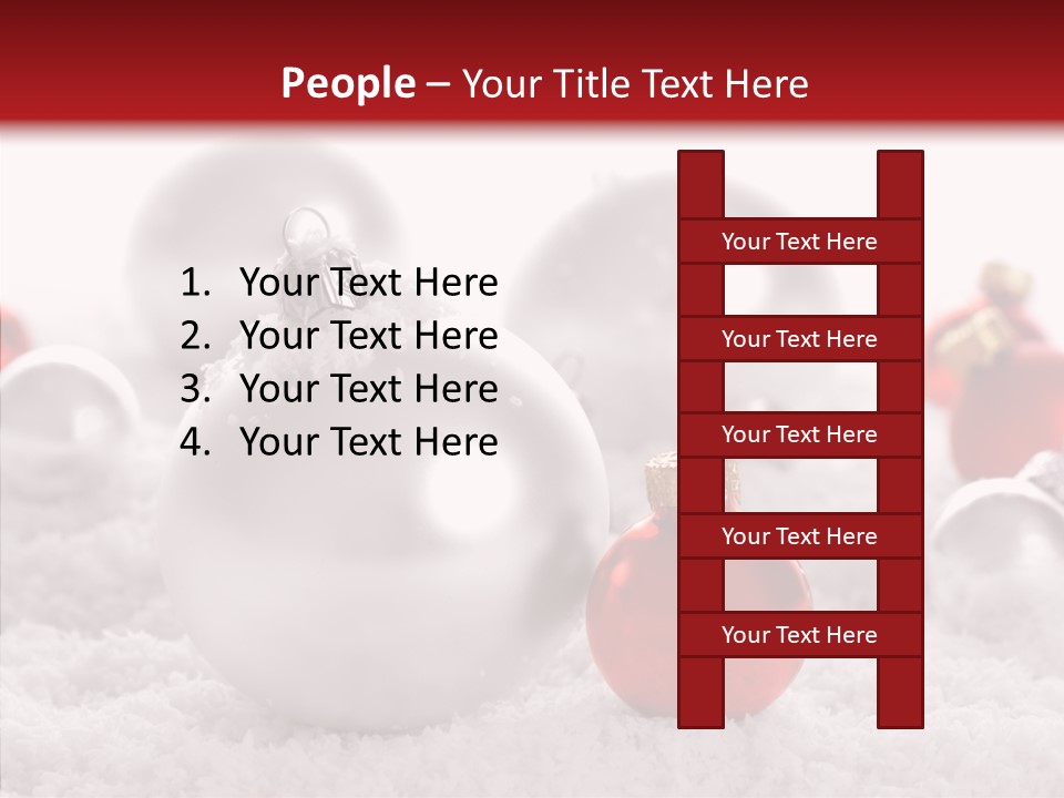 Isolated Snow Glass PowerPoint Template