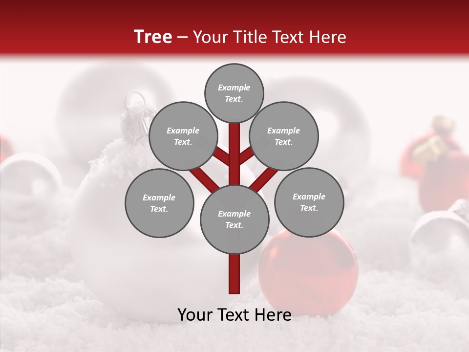Isolated Snow Glass PowerPoint Template
