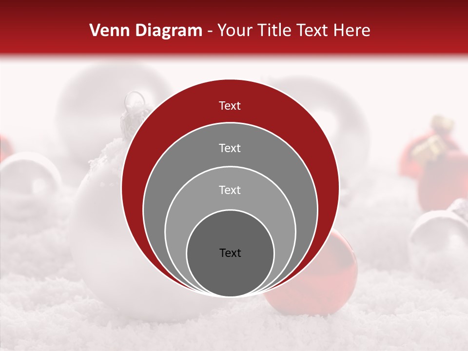 Isolated Snow Glass PowerPoint Template