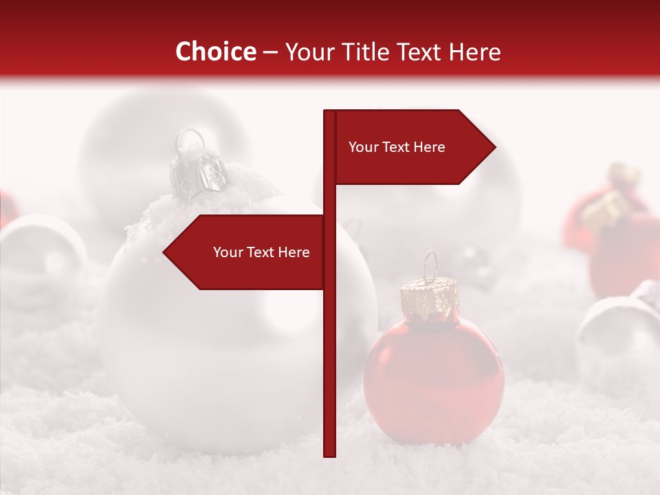 Isolated Snow Glass PowerPoint Template
