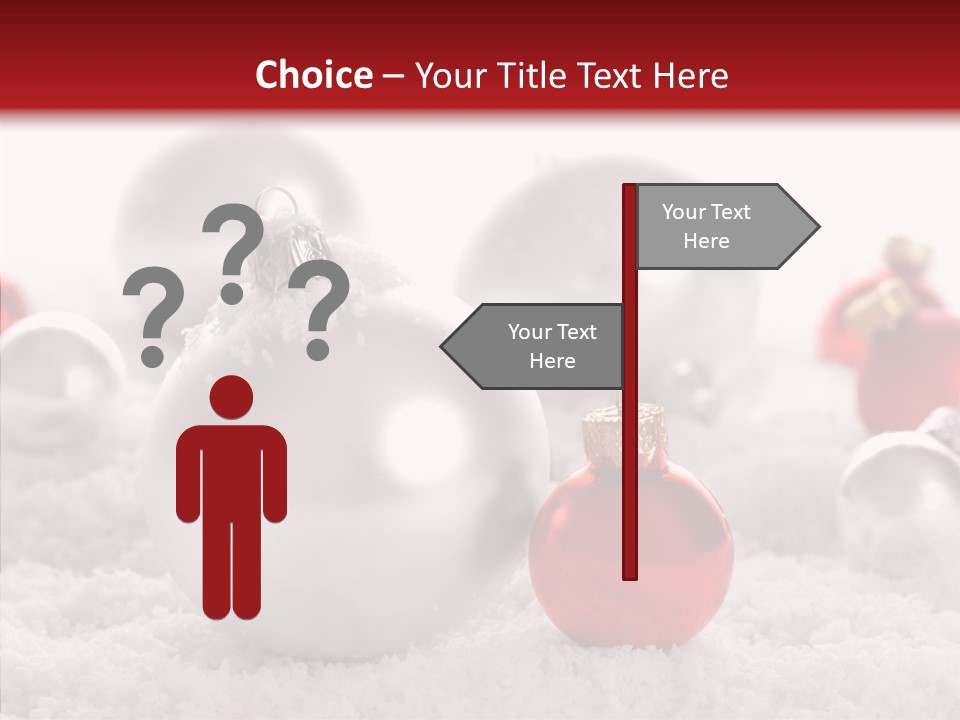 Isolated Snow Glass PowerPoint Template