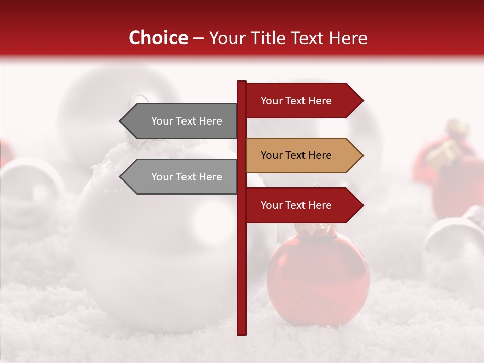 Isolated Snow Glass PowerPoint Template