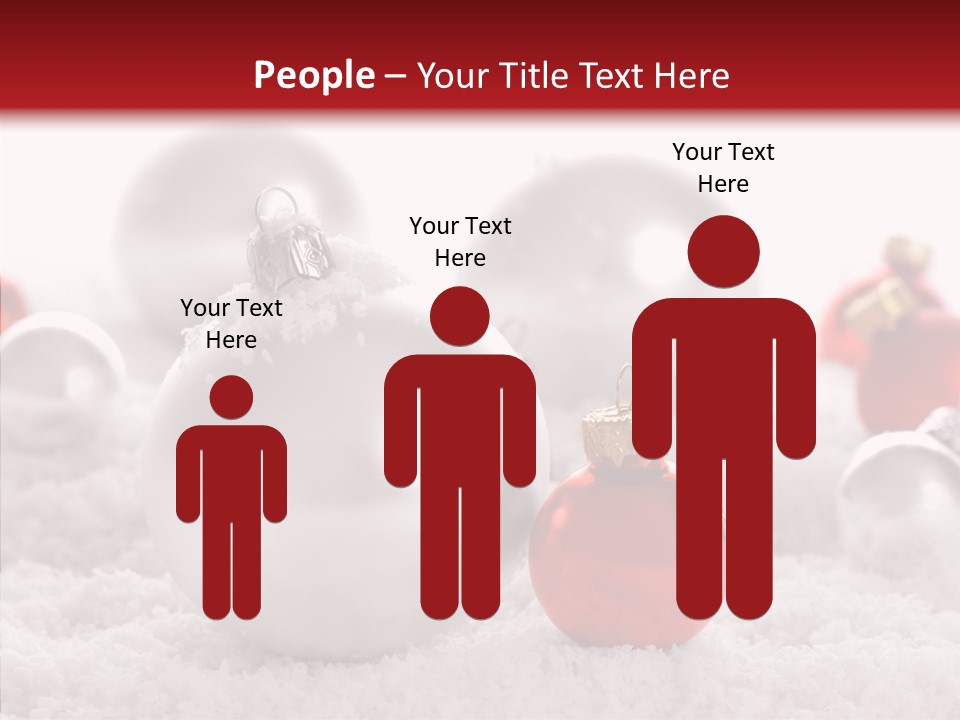 Isolated Snow Glass PowerPoint Template