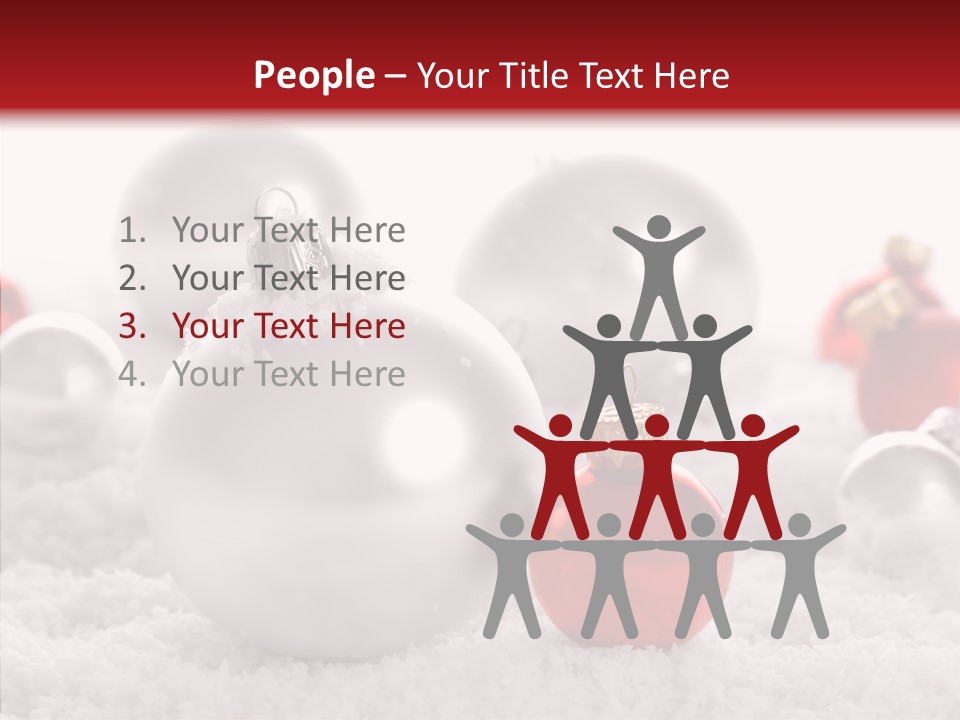 Isolated Snow Glass PowerPoint Template