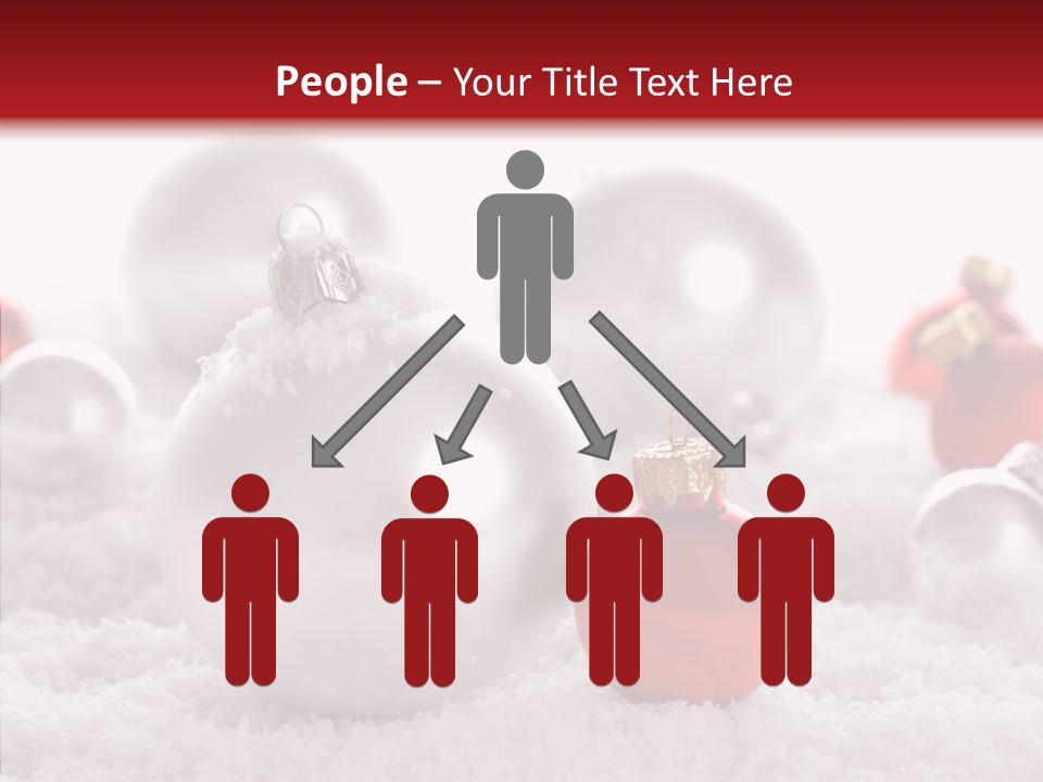 Isolated Snow Glass PowerPoint Template