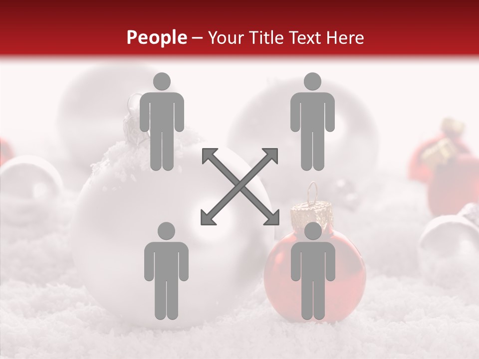 Isolated Snow Glass PowerPoint Template
