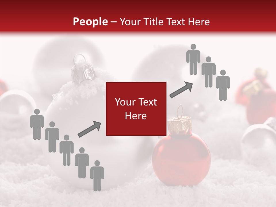 Isolated Snow Glass PowerPoint Template