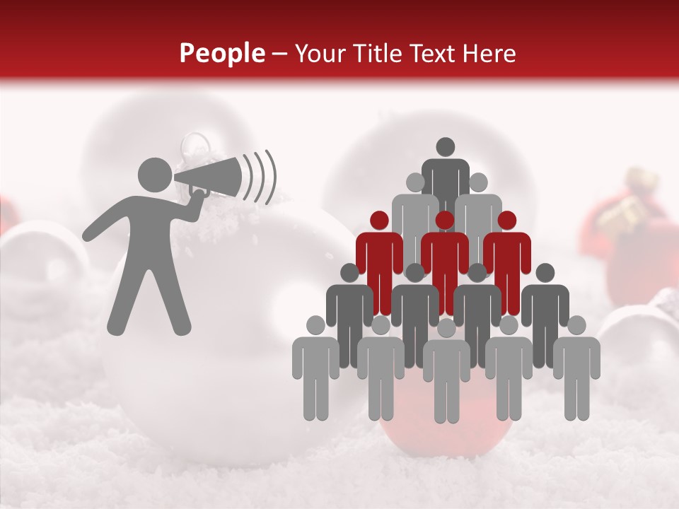 Isolated Snow Glass PowerPoint Template